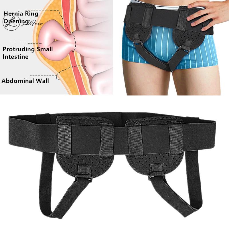LUImo เข็มขัดไส้เลื่อน Groin Hernia Support สำหรับผู้ชายและผู้หญิง พร้อมสายรัดเอวที่ถอดได้ และแผ่นบีบอัดใหม่