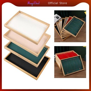 MagiDeal สร้อยคอถาดกล่องเก็บถาดกําไลข้อมือกําไลข้อมือสร้อยข้…