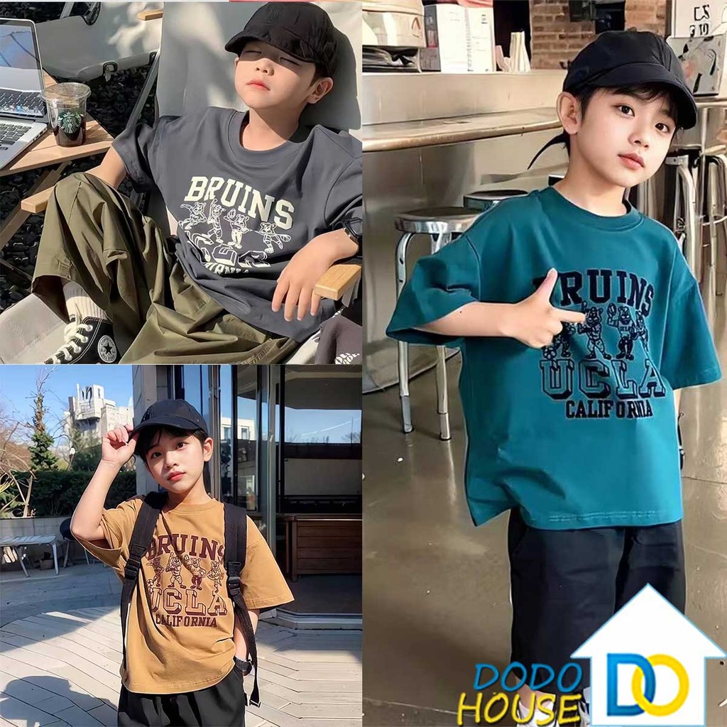 เสื้อเด็กแขนสั้น ลายเก๋ สวมใส่ง่าย