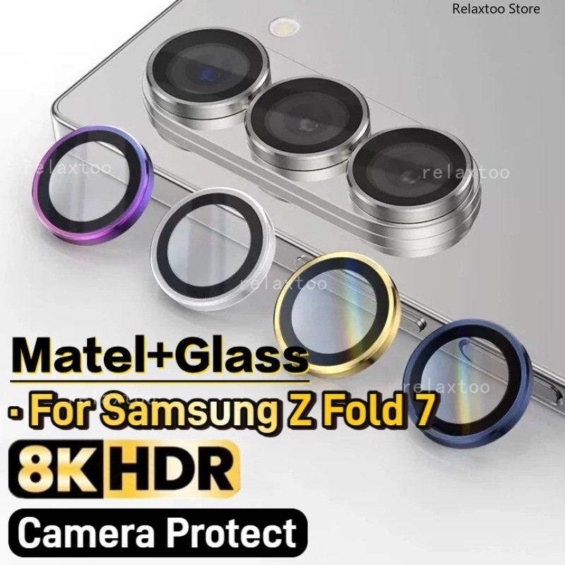 For Samsung ZFold7 5G Aluminum Alloy Camera Protector Case For Samsung Galaxy Z Fold 7 Fold7 ZFold 7