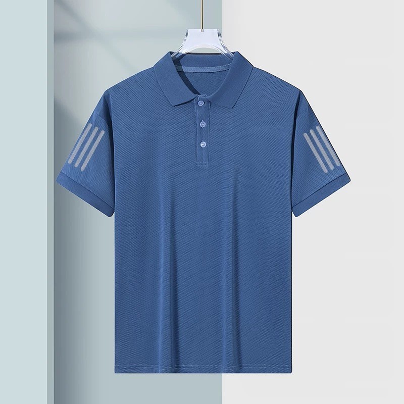 CLIFF เสื้อโปโลผู้ชาย สีล้วน เรียบง่ายใส่สบาย สไตล์สปอร์ต ระบายอากาศได้ดีใส่สบาย - รูปที่ 6