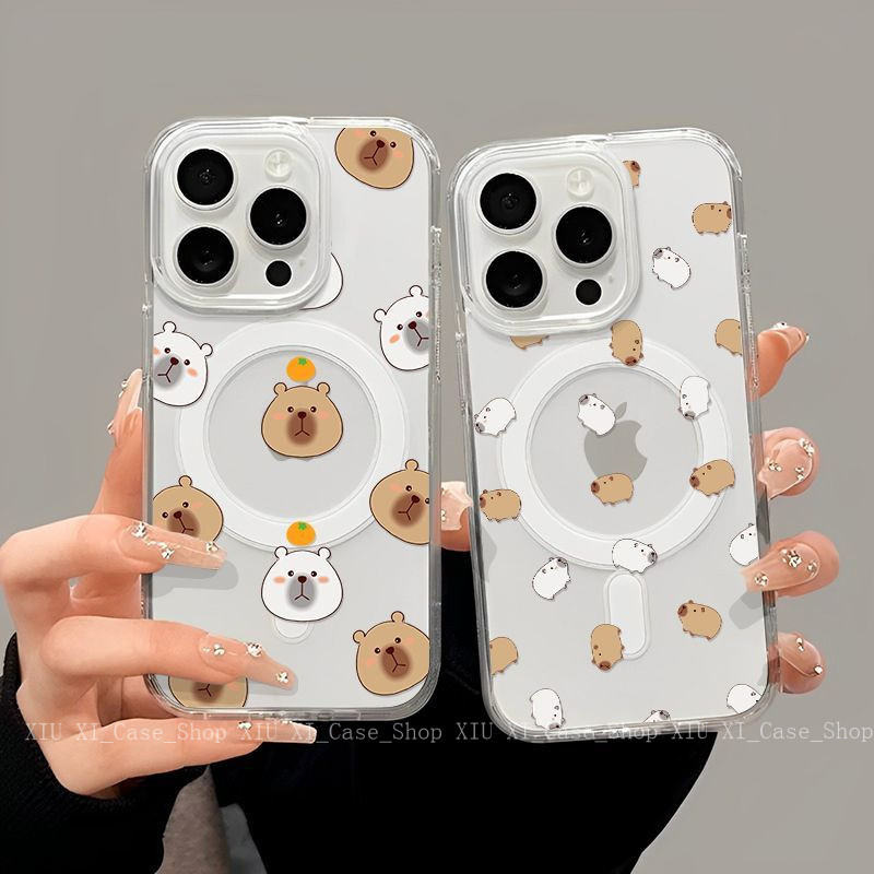 💖เข้ากันได้สำหรับ iPhone เปลือกดูดแม่เหล็ เคสไอโฟน 16promax 13 14plus15 PRO max XR 12 13pro 7P 14 pro max 16pro-HLYCK165