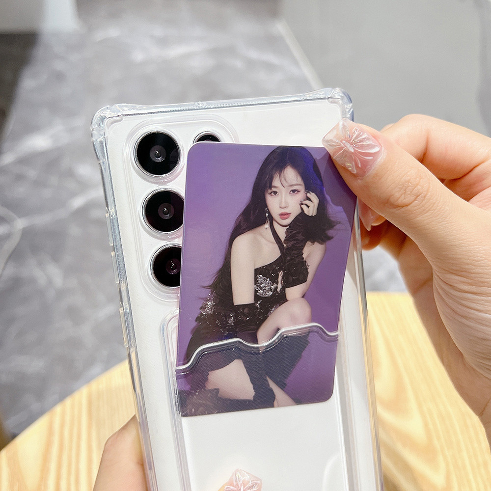 TPU ที่ใส่บัตรเคส For Samsung A17 A07 A55 A56 5G A26 A36 A16 A35 A05S A06 A54 A22 A25 A34 A53 A15 A73 A71 S24 Ultra FE - รูปที่ 4