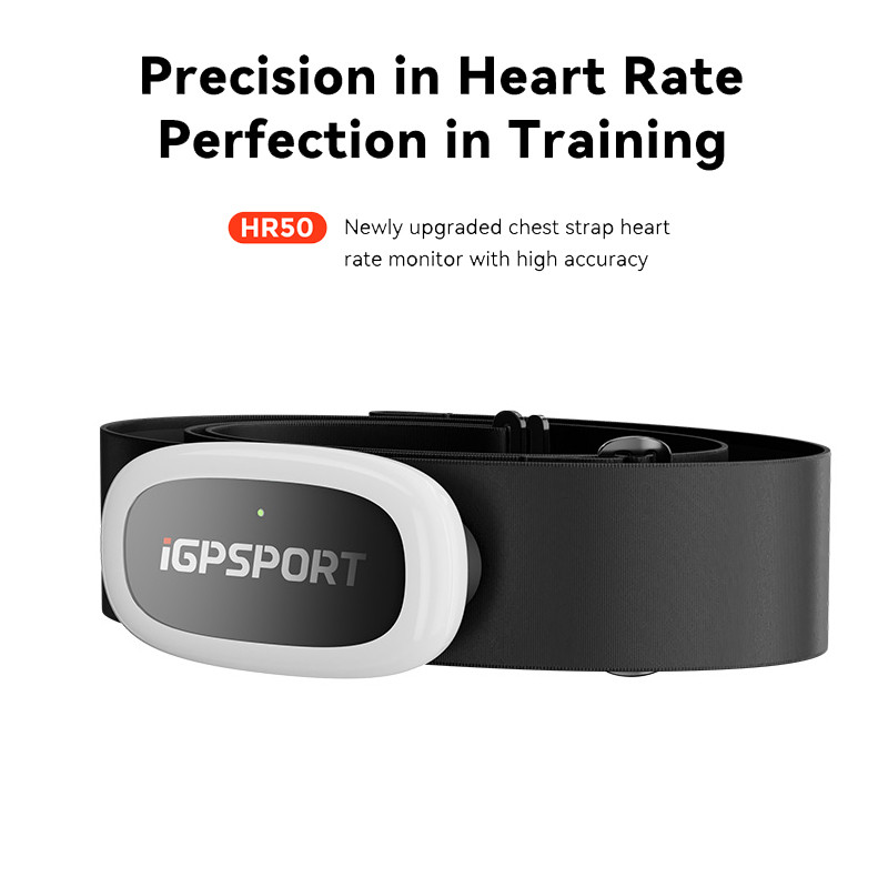 IGPSPORT HR50 Heart Rate Monitor สายรัดหน้าอกขี่จักรยาน ANT+ บลูทูธ IPX7 กันน้ํา Heart Rate Sensor