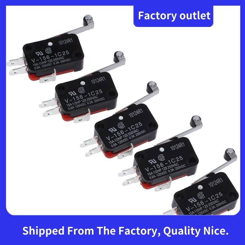 16A/250VAC 4A/250VAC 3 เทอร์มินัลสวิตช์ไมโครขนาดเล็ก 5 ชิ้น