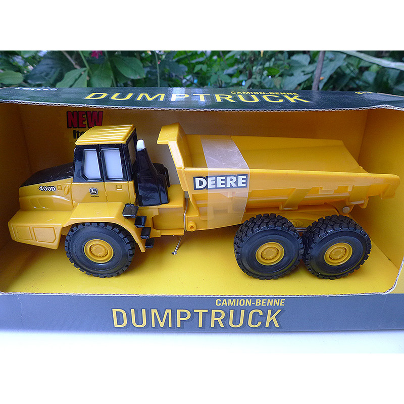 John Deere 400D Dier Mountain โรลโอเวอร์ Coaster Transporter รุ่นของเล่นพลาสติก ERTL 1: 32