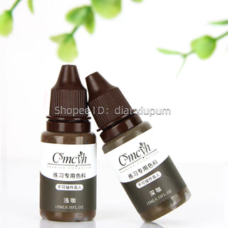 [มีจําหน่าย]csmcyh สักคิ้วถาวรฝึกเม็ดสี15มิลลิลิตรสักคิ้วหมึกแต่งหน้าถาวรสักสามเณรฝึกหมึกเครื่องมือแต่งหน้า