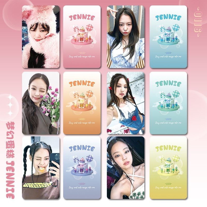 BLACK PINK JENNIE LISA JISOO ROSÉ PHOTOCARD การ์ดเล็ก