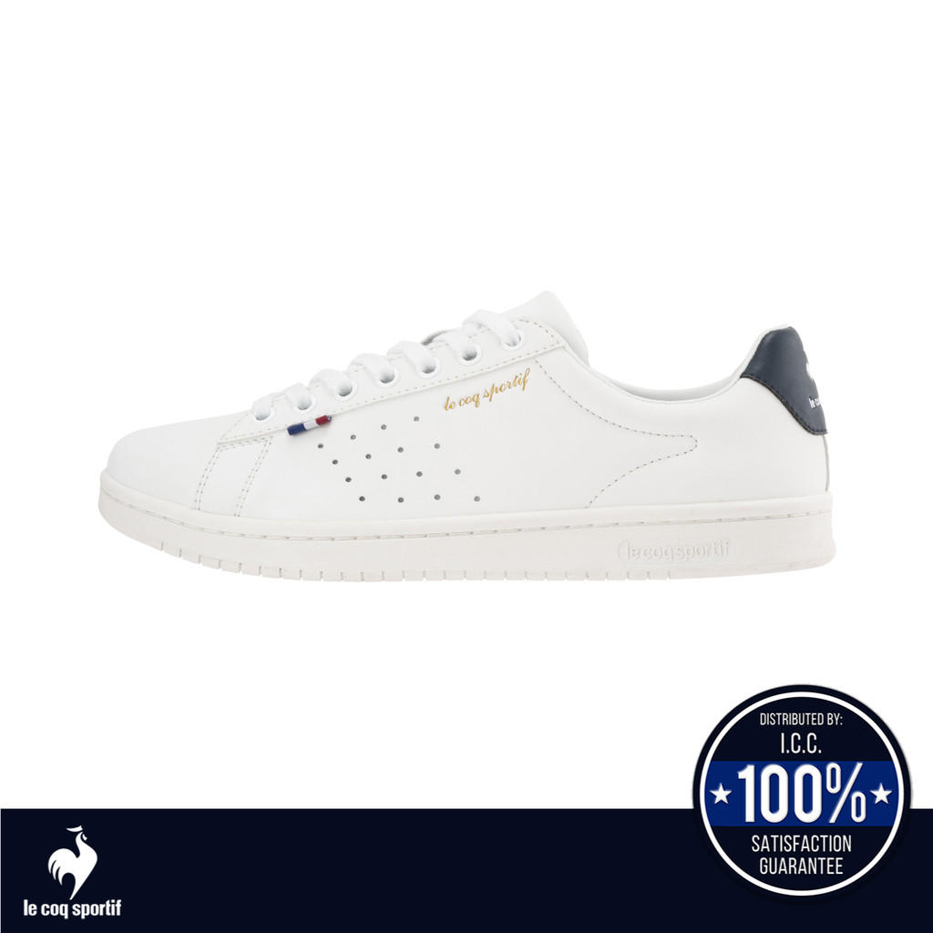 le coq sportif รองเท้าชาย-หญิง รุ่น LA ROLAND SL สีขาว-กรม (รองเท้าผ้าใบ, รองเท้าแฟชั่น, Unisex)