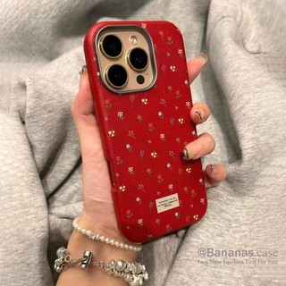 Iphone 16 15 14 13 12 11 Pro Max X Xr Xs Max 7 8 Plus SE2020 โทรศัพท์ดอกไม้ฤดูใบไม้ผลิที่เรียบง่ายฝาครอบหนังนุ่ม