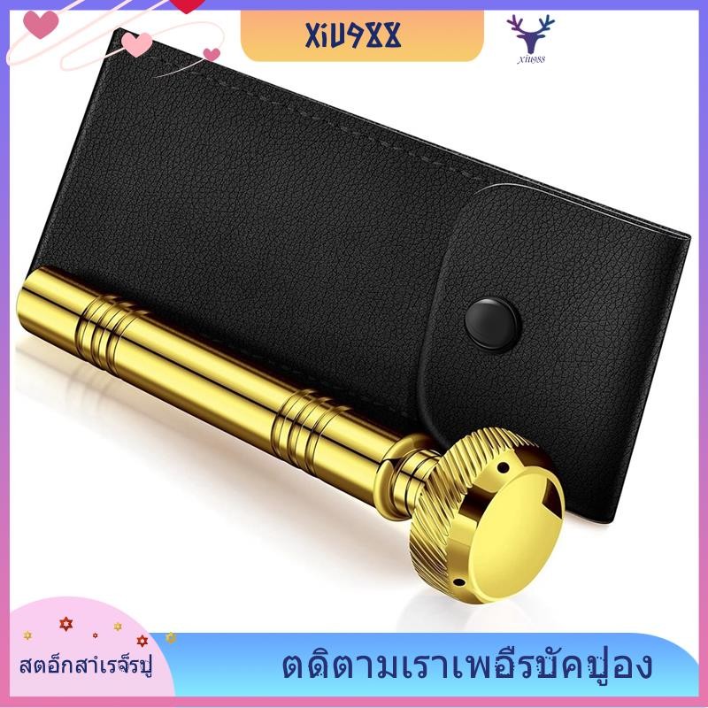 [xiu988.th] Christian Pocket Holy Water Sprinkler with Leather Carrying Case Religious Pocket Stainl
