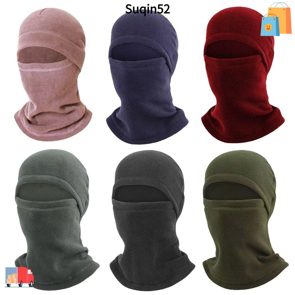 Suqin52 หมวกขี่จักรยาน, ความอบอุ่น Balaclava Polar ขนแกะ Full Face คอ, แบบพกพากันลมฤดูหนาวอุปกรณ์เสริม Hood หมวกกีฬากลางแจ้ง