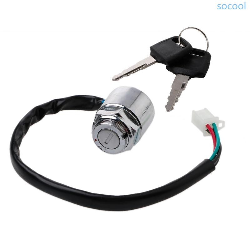 4 Wires ATV Quads Ignition for Key Switch For 4 Wheeler Go Kart Motorcycles Pit