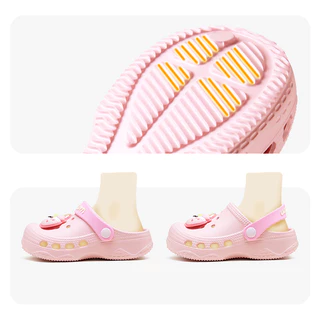 Cheerful Mario 13-20ซม 4 Animals Slipper เด็ก ฤดูร้อน สไตล์เจ้าหญิง น่ารัก รองเท้าแตะยูนิคอร์นเด็ก แฟชั่น การ์ตูน รองเท้ารัดส้นหมีเด็ก