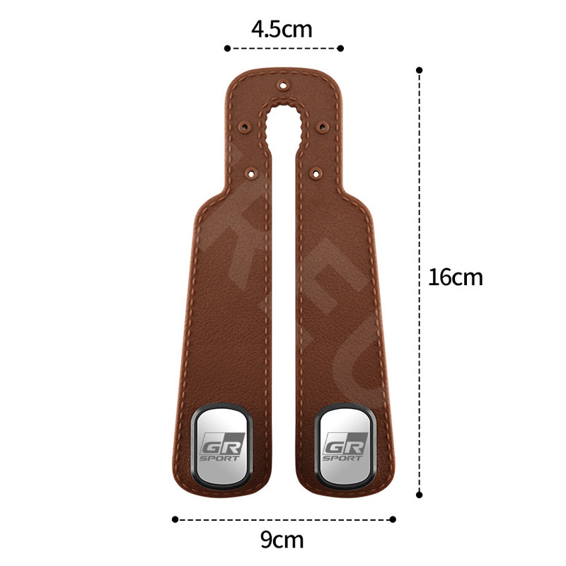 Toyota GR ตะขอแขวนเบาะหลังรถยนต์ รถที่นั่งกลับ Hook รถหนัง Double Hook ที่นั่งด้านหลังแขวนสําหรับ Toyota Prius Fortuner Corolla Cross CHR Camry Wish Vios Veloz Estima Sienta Yaris Ativ Altis Hilux Revo bZ4X Hiace