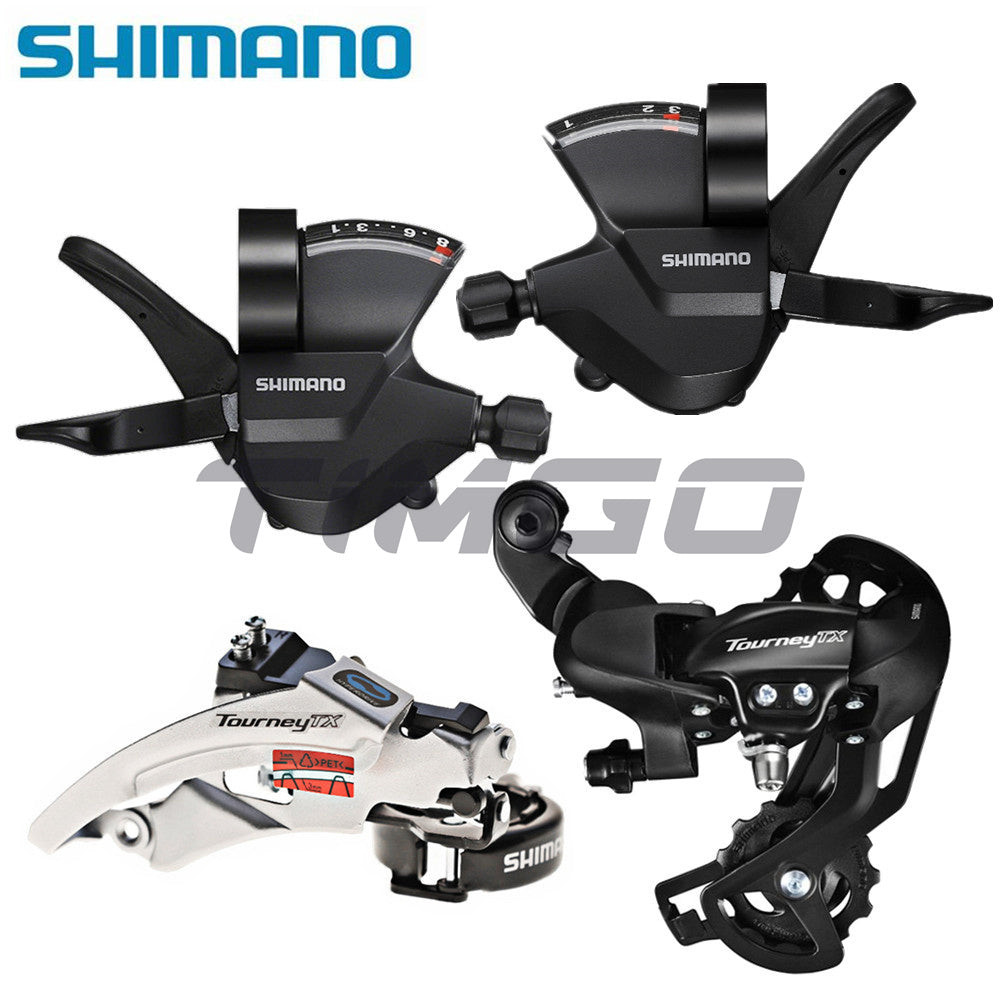 Shimano TourneyTX TX800 จักรยานเสือภูเขา 38 ความเร็วด้านหน้าด้านหลัง Derailleur Shifter Group ชุด FD