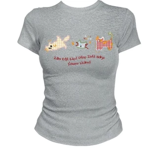 เสื้อยืดแขนสั้นคอปก สไตล์พื้นฐาน สำหรับผู้หญิง ฤดูร้อน มาใหม่ สไตล์น่ารักและเซ็กซี่ สาวฮอต ทรงสลิมฟิตCOD