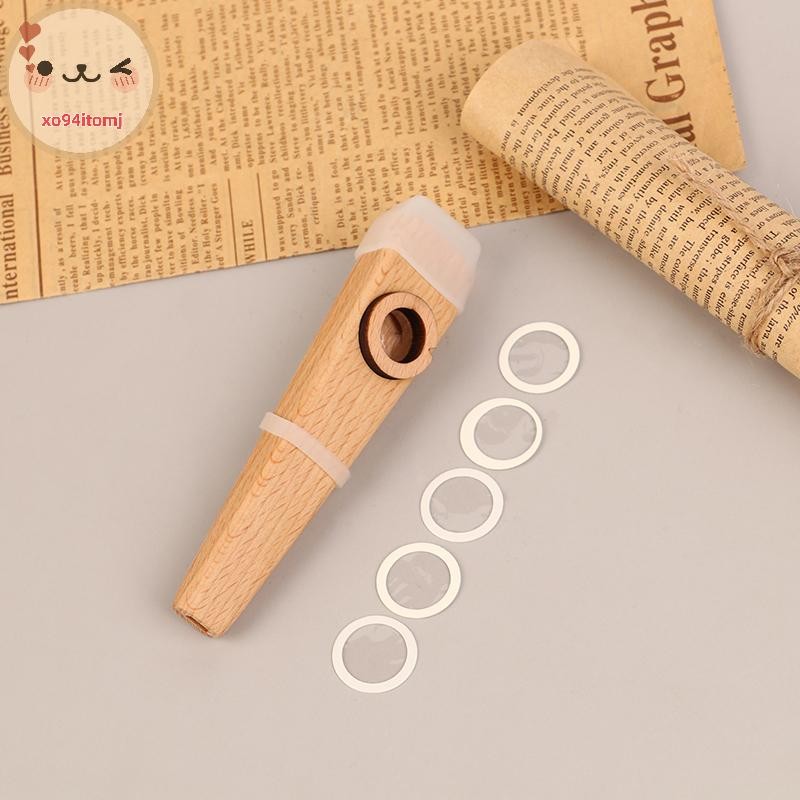 XOTOMJ 1 ชิ้นไม้ Kazoo Kazoo ขลุ่ยไม้ Apanment เริ่มต้นขลุ่ยง่ายเรียนรู้และเล่นเครื่องมือ TH