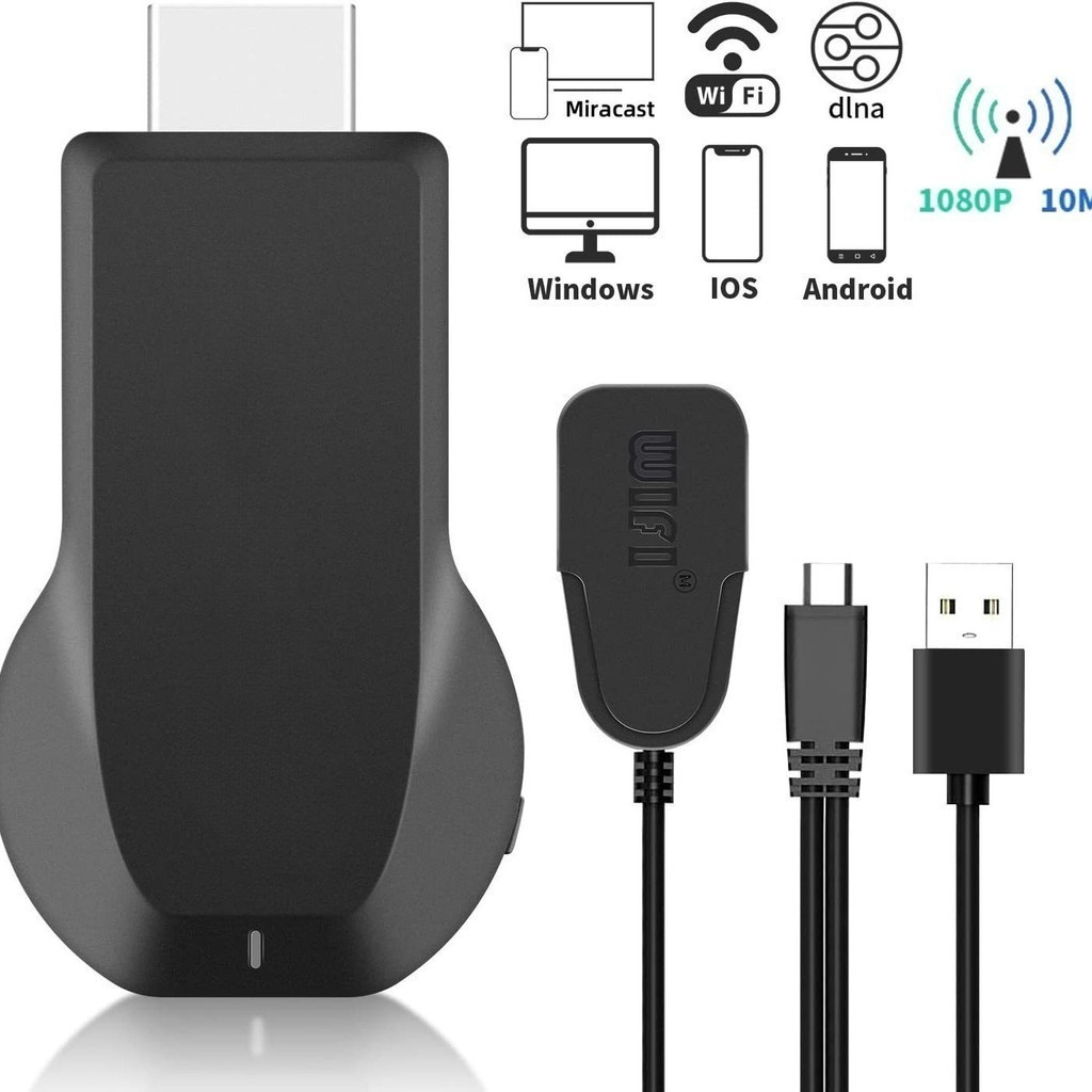 M18 Plus 2024 HDMI WiFi Display รุ่นใหม่ล่าสุด ของแท้100% นำภาพมือถือขึ้นจอผ่าน Android Mirror Cast 