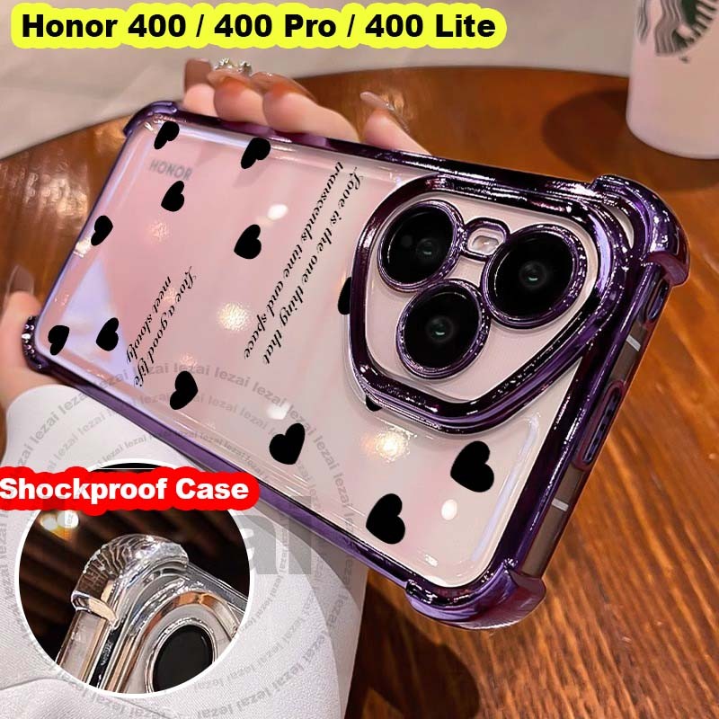 เคสHonor 400 Pro Honor400 Pro 400 Lite 5GเคสHonor400 Honor400Pro5Gกรณีพร้อมตัวป้องกันกล้องนุ่มกันกระ