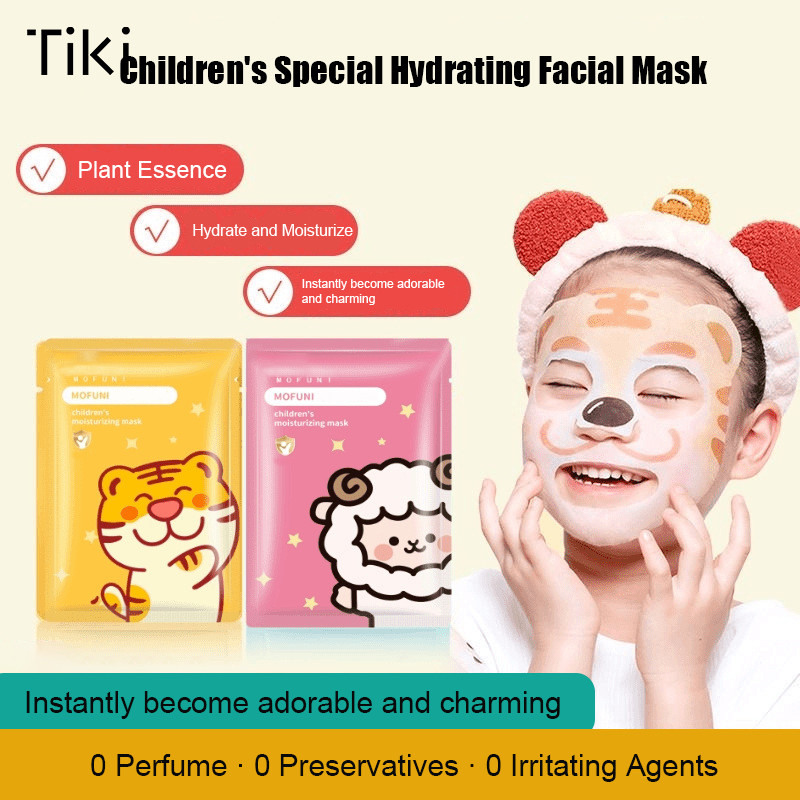 ❤พร้อมส่ง❤ มาส์กเด็กรูปสัตว์ เหมาะกับเด็ก ผิวนุ่ม อ่อนโยน-tk