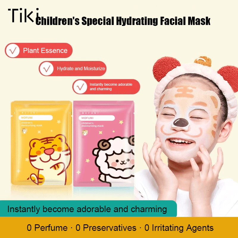 ❤พร้อมส่ง❤ มาส์กเด็กรูปสัตว์ เหมาะกับเด็ก ผิวนุ่ม อ่อนโยน-tk