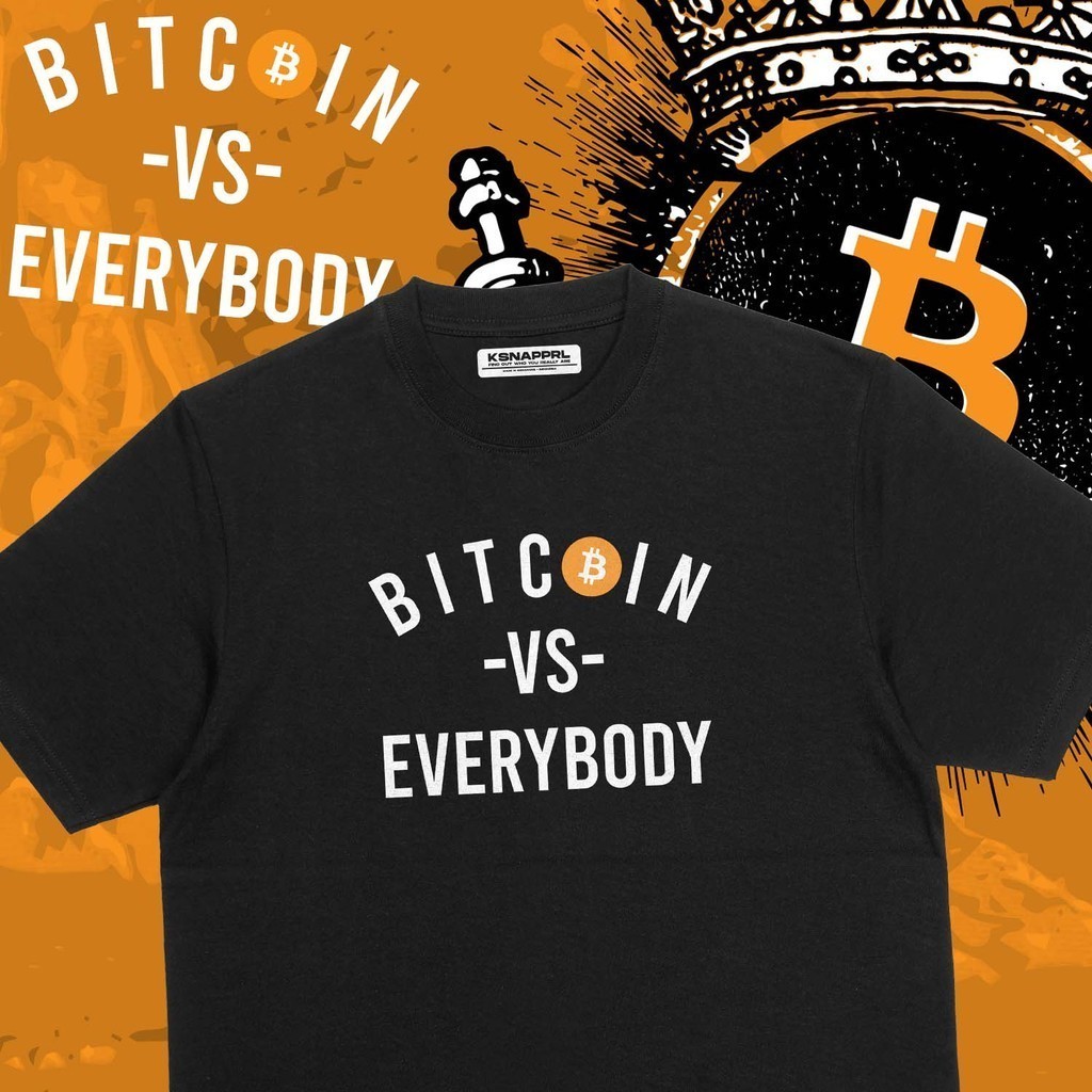 เสื้อยืด Crypto "Bitcoin Vs Everybody" - BTC/Halvg Crypto