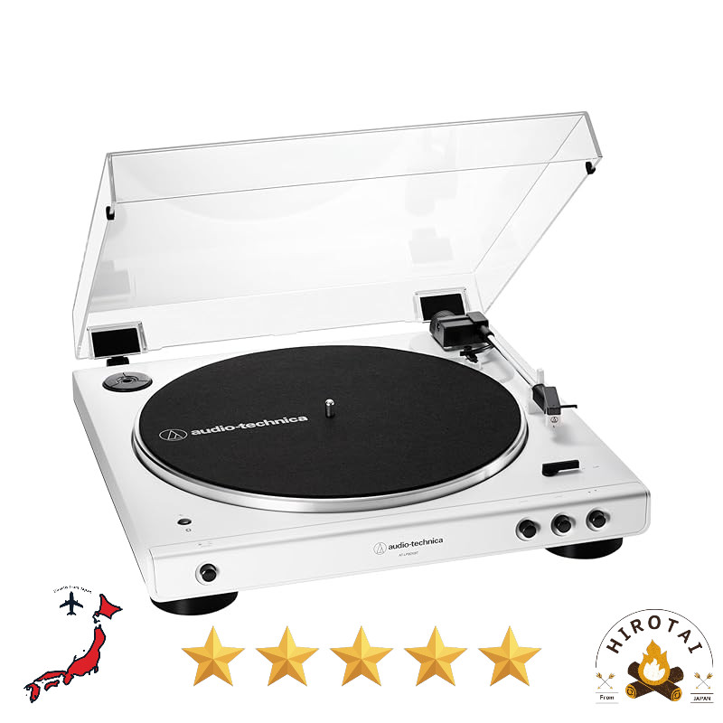 Audio-Technica AT-LP60XBT WW - Wireless Belt-Drive Turntable/Record Player with Bluetooth, Exclusive