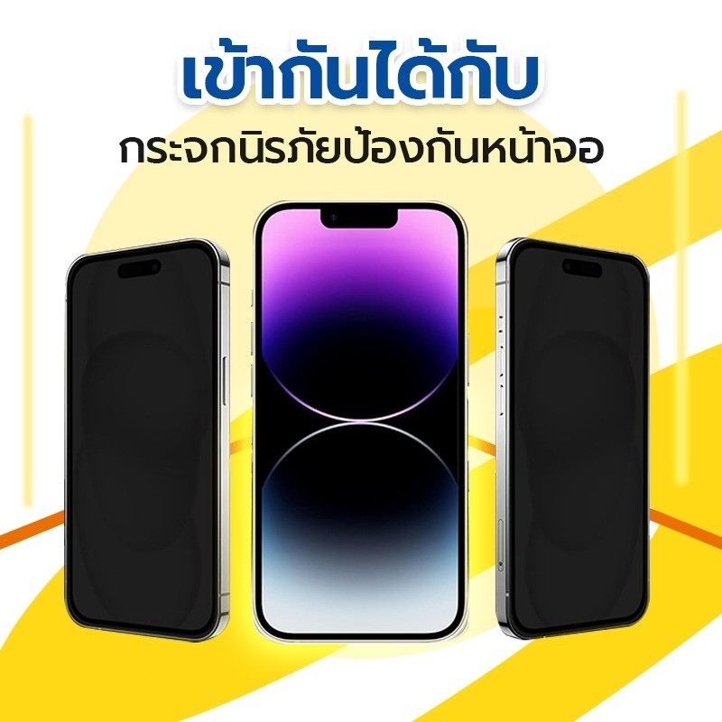 ทำความสะอาดฝุ่นโดยอัตโนมัติ ฟิล์มกระจก iphone สำหรับ11 15 14promax ติดง่าย แบบเต็มจอ HD 13/12/15 16 17plus/8/7plus/XR#D6