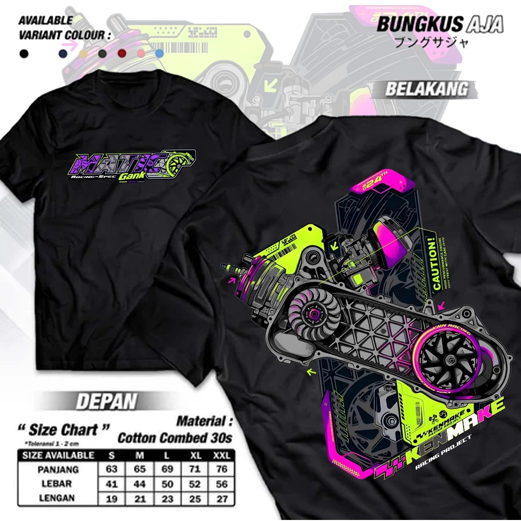 MATIC KENMAKE Distro เสื้อยืด 5tp racing ดีไซน์ใหม่ล่าสุด TP5