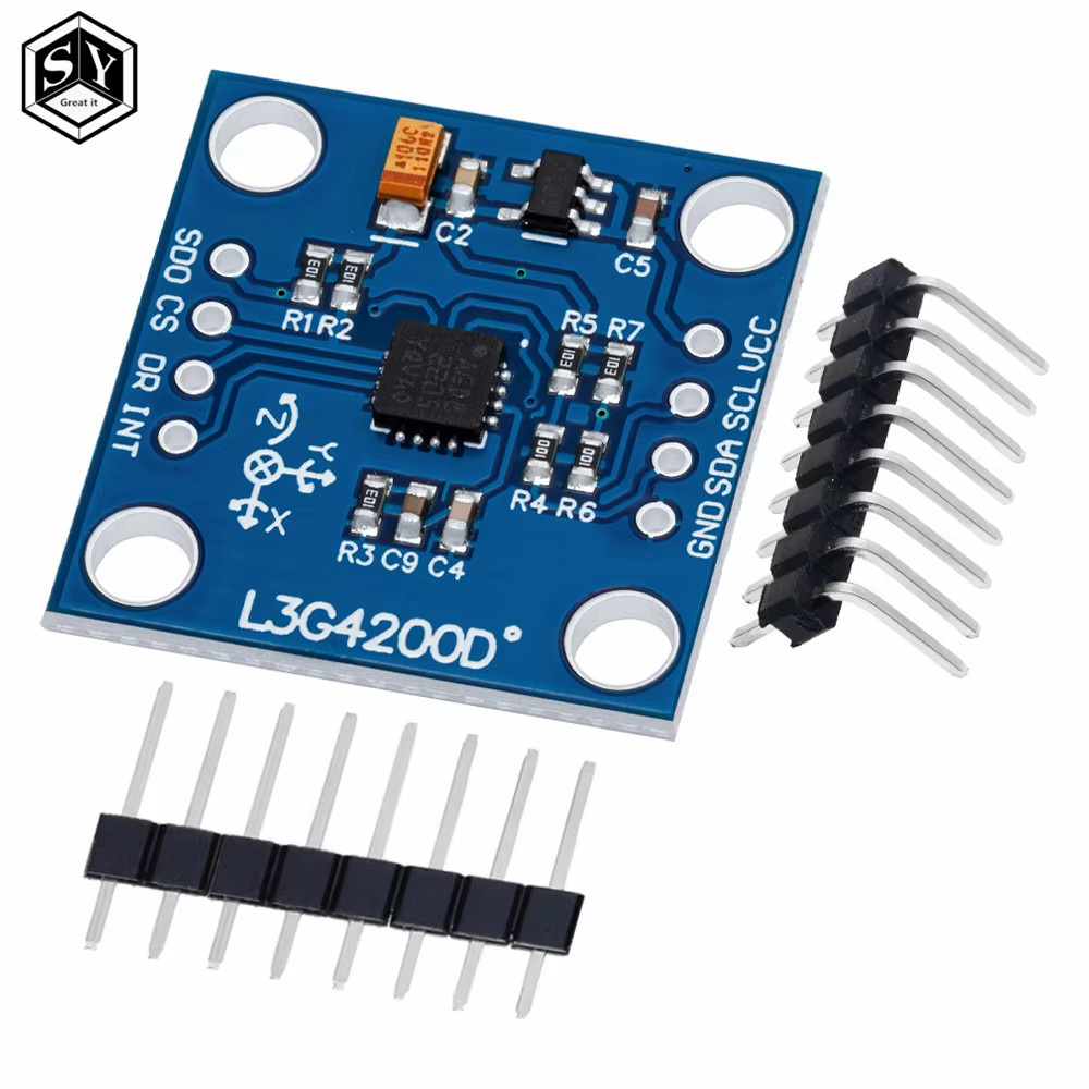 โมดูลเซ็นเซอร์ไจโรสามแกน L3G4200D - บอร์ดฝ่าวงล้อม GY-50 สําหรับอินเทอร์เฟซ Arduino Raspberry Pi (อิ