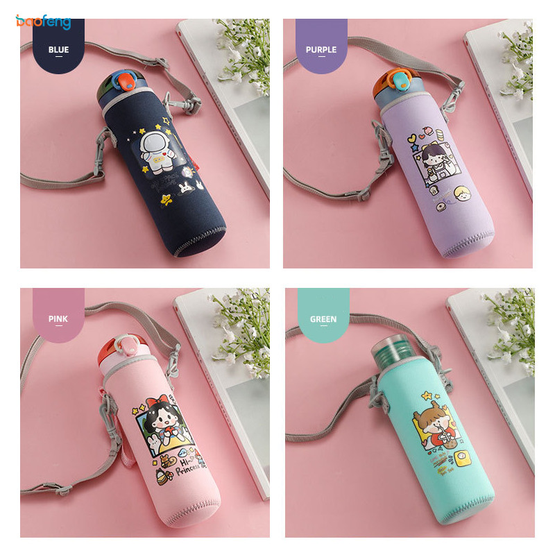 การ์ตูนน่ารักเด็กกระติกน้ําร้อนถ้วยปก, นีโอพรีนสวมทน, ฝาครอบถ้วย ค โรสบอดี, ฉนวนแก้วสากลป้องกันน้ําร้อนลวกถ้วย - รูปที่ 6