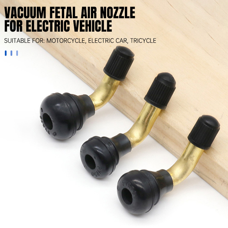 จุ๊บลมยาง จุ๊บงอ 90 องศา รถจักรยานไฟฟ้า รถมอเตอร์ไซค์ รถสามล้อไฟฟ้า  PVR50 PVR60 PVR70