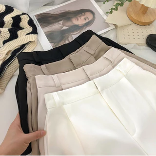 TAYCEN S-6XL (24-44) ผู้หญิงเกาหเอวสูงเรียบๆกางเกงขาสั้น ไซส์ใหญ่