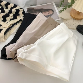 TAYCEN S-6XL (24-44) ผู้หญิงเกาหเอวสูงเรียบๆกางเกงขาสั้น ไซส์ใหญ่