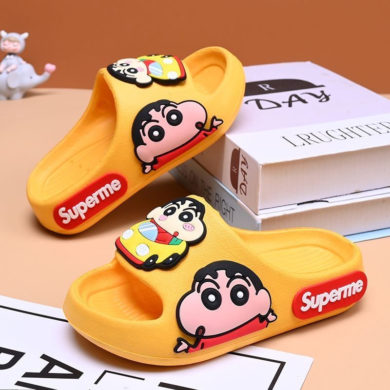 รองเท้าแตะเด็กลายชินจัง พื้นนุ่ม กันลื่น ใส่สบาย ใช้ได้ในบ้าน