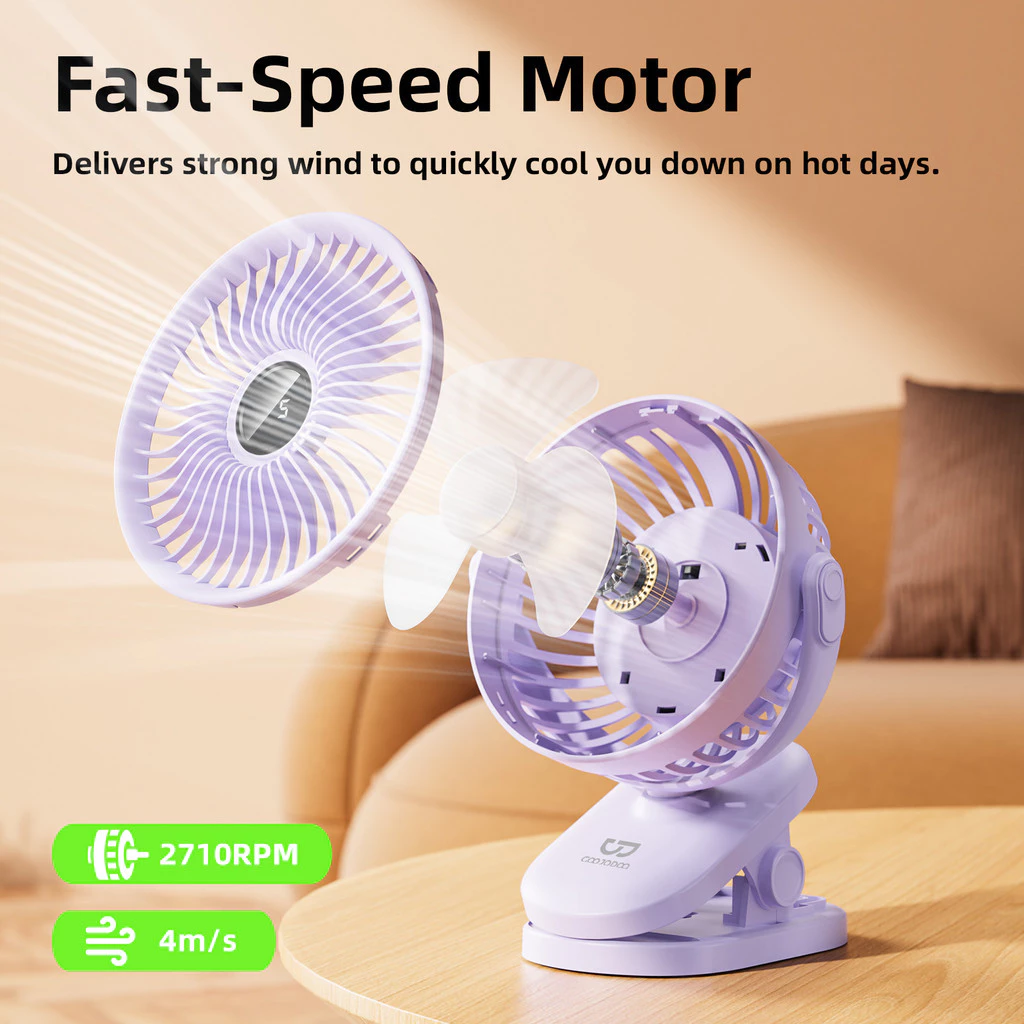 GOOJODOQ Clip Fan with Light thumbnail 7