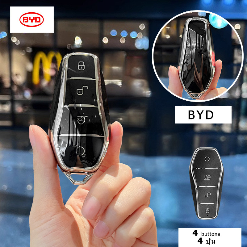เคสกุญแจรถ BYD Dolphin Sealion6 Sealion7 M6 Atto3 Seal Shark พวงกุญแจรถ Sealion5 Atto2 - รูปที่ 5