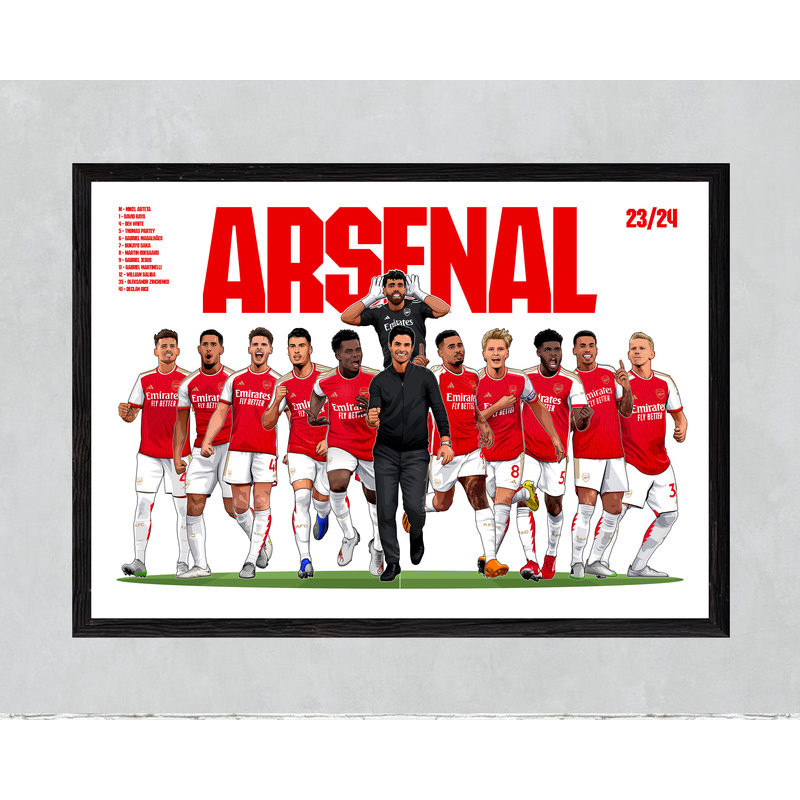 โปสเตอร์พิมพ์ผ้าใบ Arsenal Squad print 23/24