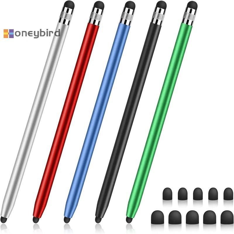 Honeybird คุณภาพสูง Universal ดินสอ Double Silicon Touch Capacitive หน้าจอ Stylus Caneta Capacitive ปากกาสําหรับแท็บเล็ตสมาร์ทโฟน