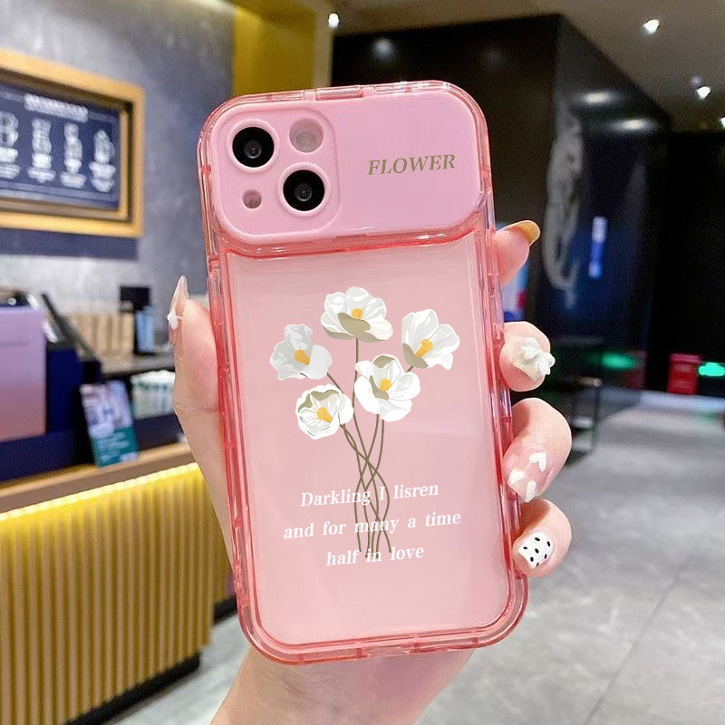 🔥SUN🔥ใช้งานร่วมกับiPhone X XR XSสูงสุด 11 16 13 15 12 Pro Max 7 8 14 15 Plusดอกไม้vanity Mirrorเคสโทรศัพท์ซิลิโคน - รูปที่ 6