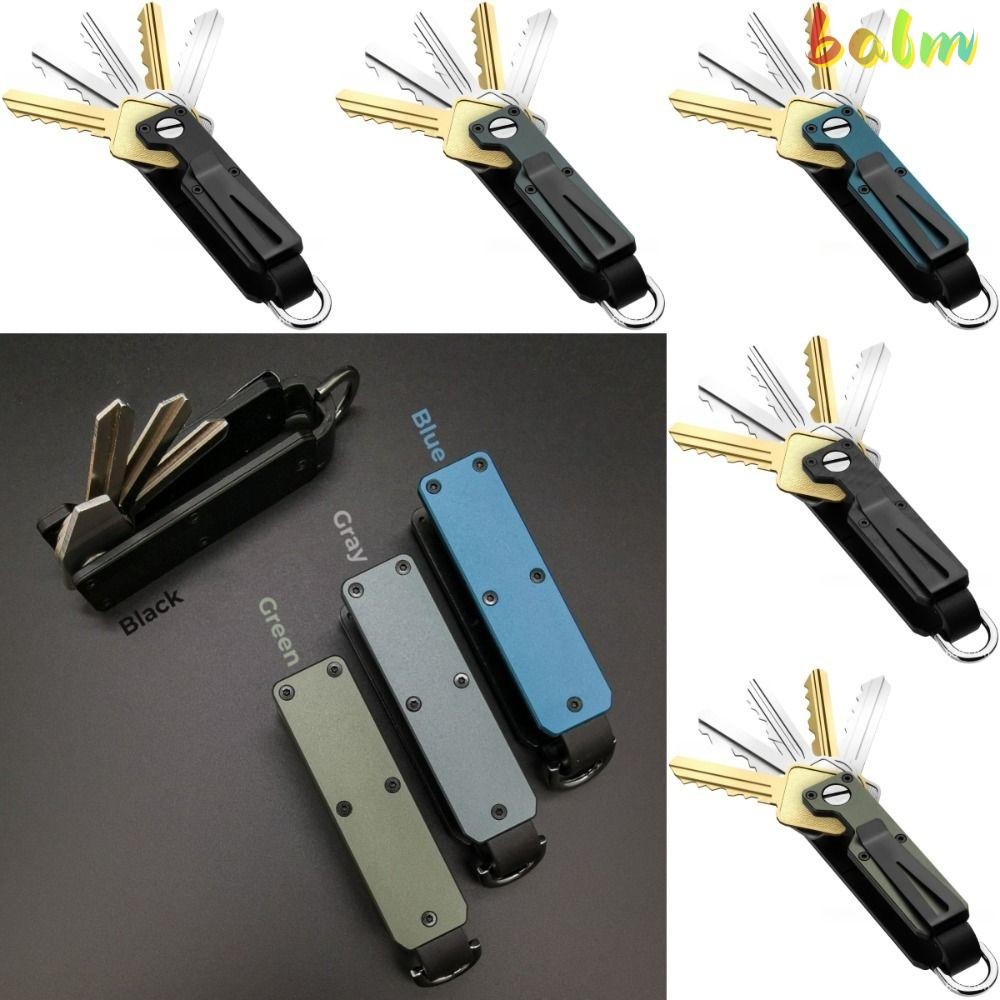 Balm Keys Fob พร้อมคลิป, พร้อมไขควงถือ 2-6 คีย์ Organizer, Multi-function โลหะโมเดิร์น Key Holder สําหรับคีย์ Less Than 6.2 ซม.
