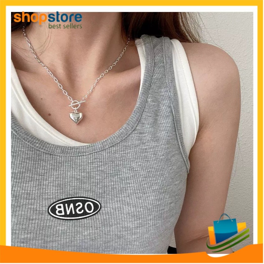 สร้อยคอโซ่จี้รักกลม SSB 1271