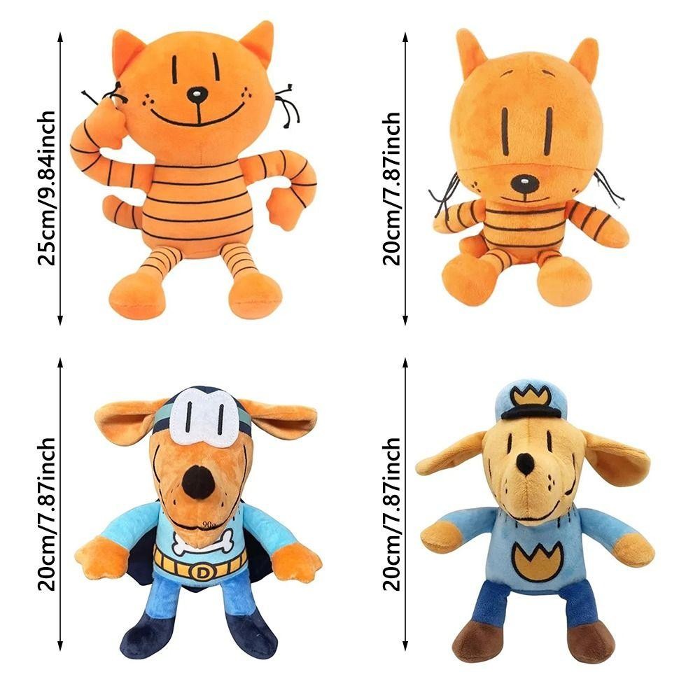 Wpsise ของเล่นตุ๊กตา, Dogman ตุ๊กตาการ์ตูนตุ๊กตายัดไส้, ฟิกเกอร์สัตว์ซีรีส์ผจญภัยสุนัขน่ารัก
