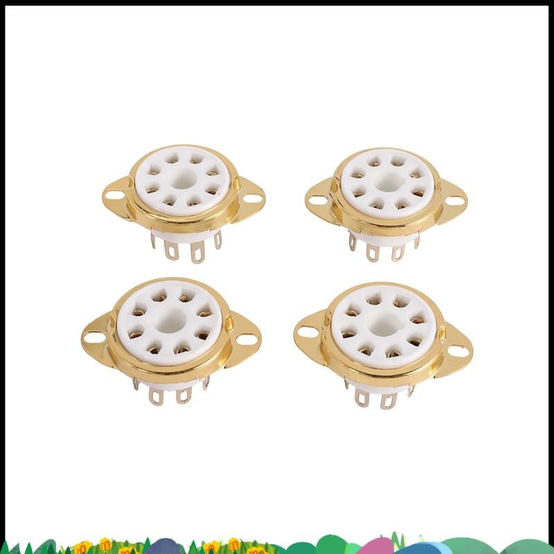 Super 4PC 8 Pin เซรามิคซ็อกเก็ตด้านบนสูญญากาศ Octal ค่าสําหรับ KT88 EL34 6V6 6650 274B