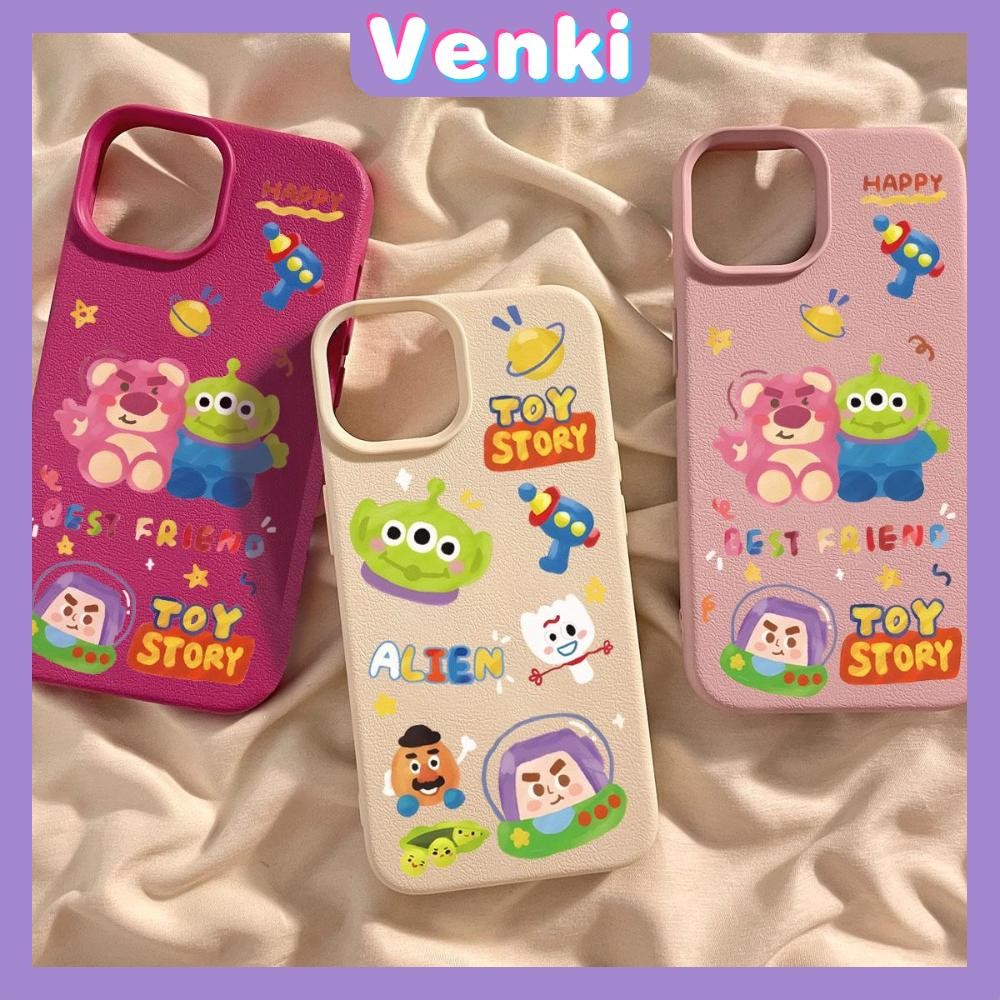 Venki - เคส iPhone 16 Pro Max iPhone 11 เคสหนังเนื้อนิ่มสีแคนดี้ TPU การ์ตูนสีสันสดใสน่ารัก Compatible With iPhone15 Pro max 14 13 12 Pro max XS XR 7 Plus 8 Plus