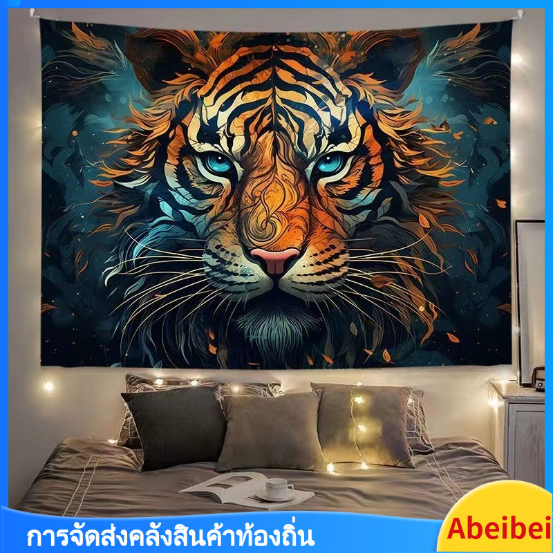 ผ้าพื้นหลังสไตล์จีน Ins ลายจักรราศี ผ้าแขวน Ukiyo-e ตกแต่งผนังข้างเตียงในห้องนอน ผ้าพื้นหลังสไตล์จีน ราคา ถูกที่สุด ดีลบีเคเค แกลเลอรีภาพที่ 5