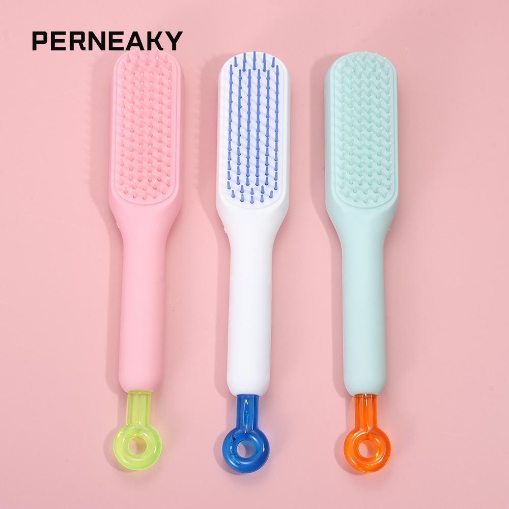 Perneaky หวีหดวิเศษ, หวีผมทําความสะอาดตัวเองเรียบป้องกันไฟฟ้าสถิตย์, หวีผมทําผม ABS ทําความสะอาดบ้าน