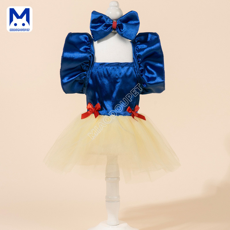 เสื้อผ้าแมว กระโปรงผ้ากอซสุนัข เท็ดดี้ บิชอน ชุดสุนัขขนาดเล็ก