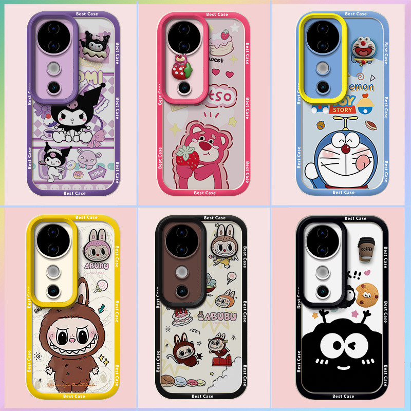 เคส Vivo V40 5G เคส Vivo V40 Pro 5G เคส Vivo S19 Pro เคสใช้งานร่วมกับ 3D ตุ๊กตา Cool การ์ตูน Kuromi น่ารักนุ่มเคสโทรศัพท์ YQ-GZJT